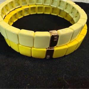 Roxanne Assoulin Set of 2 Enamel Stretch Bracelets New